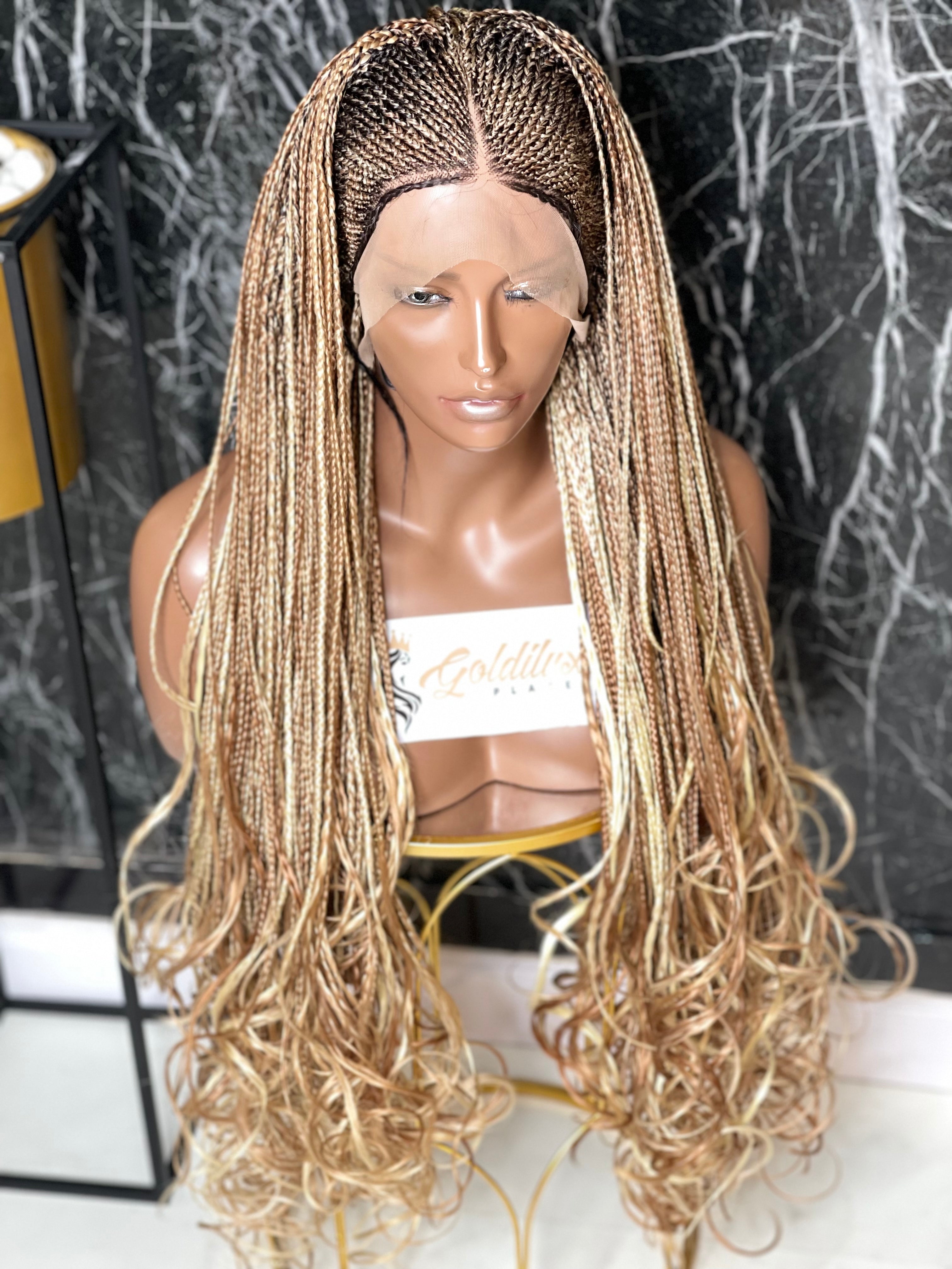 Ella Cornrow Unit - Braided Wig – Goldiluxe Place