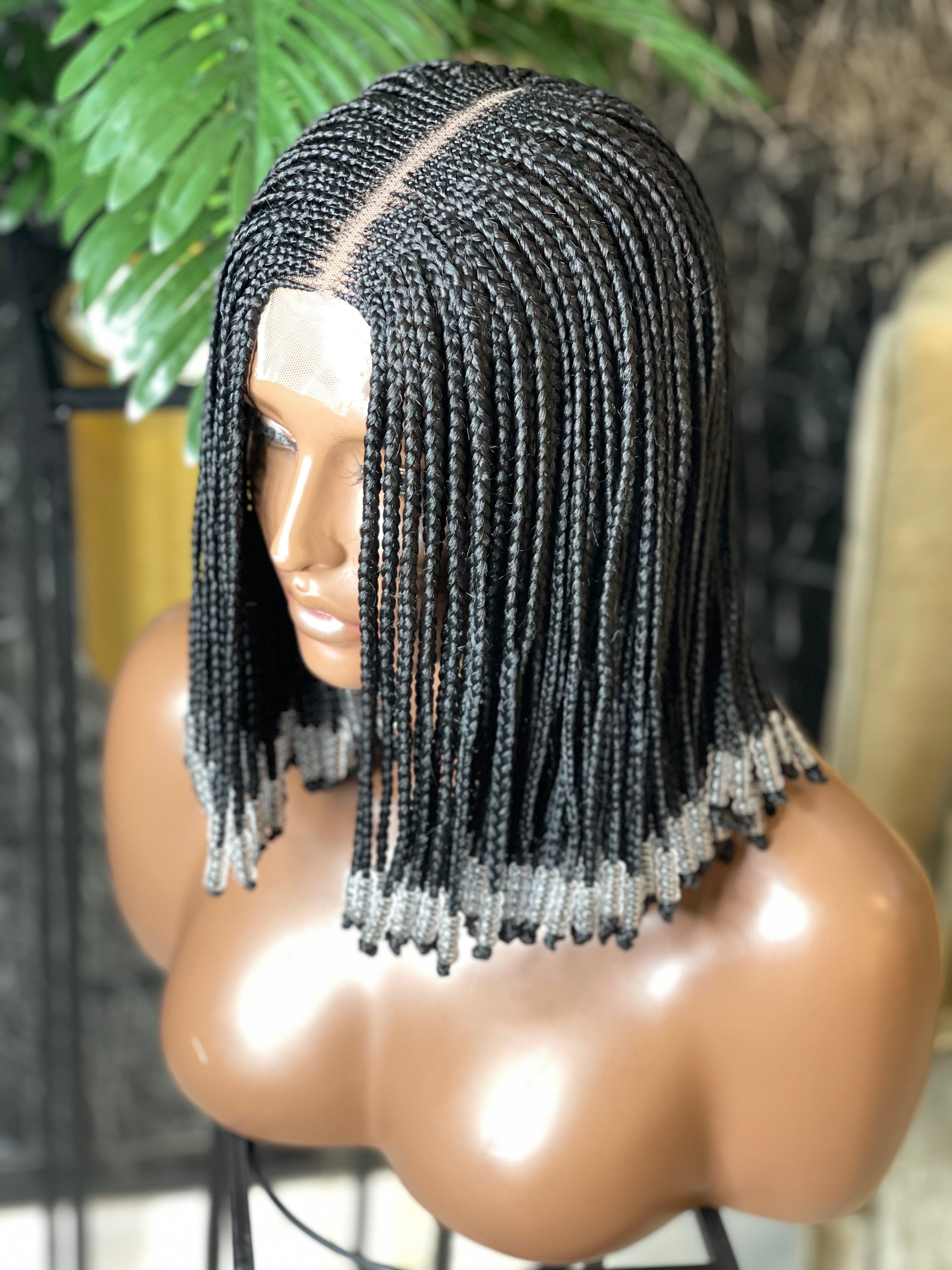 Beaded Fulani Cornrow Braid Wig Goldiluxe Place