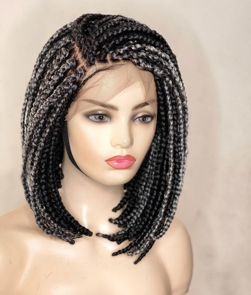 Bob braids, box braids, goddess braids, closure wig, black women