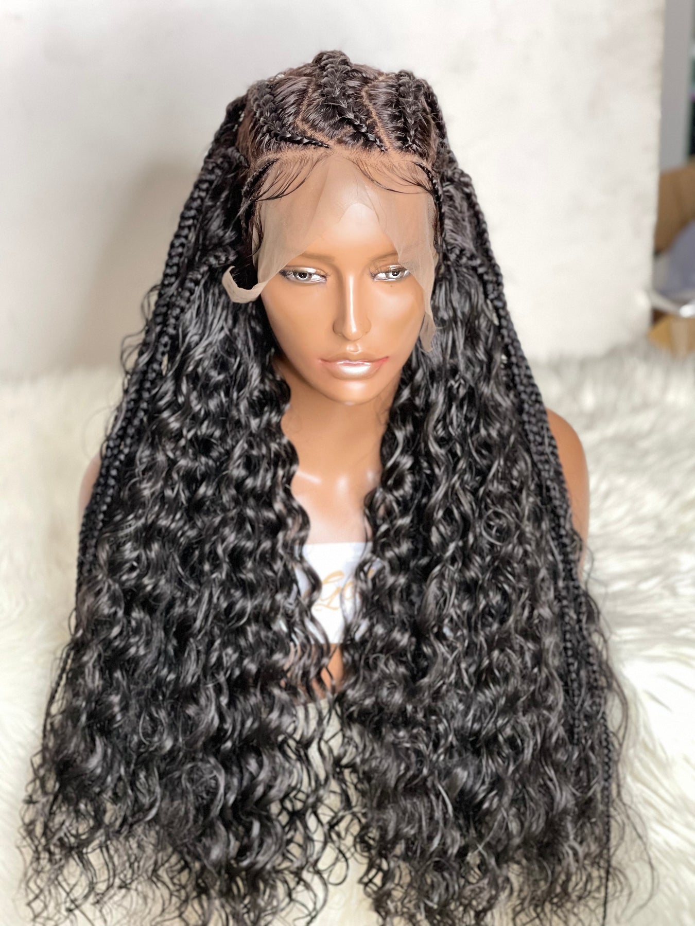Lace Front Cornrow Braid Wig - Eva