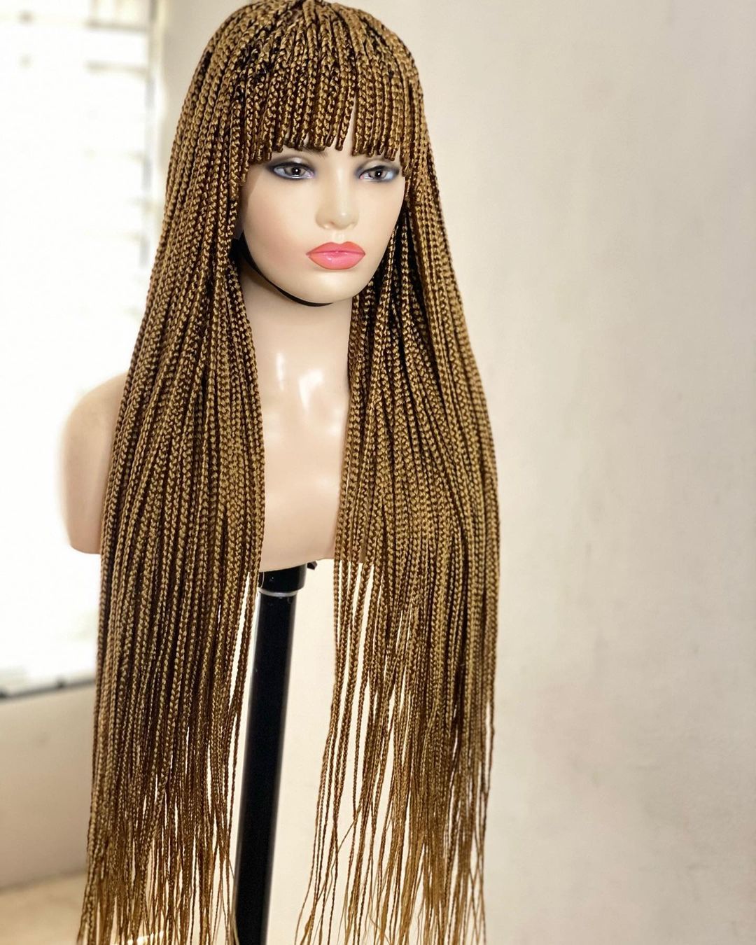 Braided wigs with bangs outlet